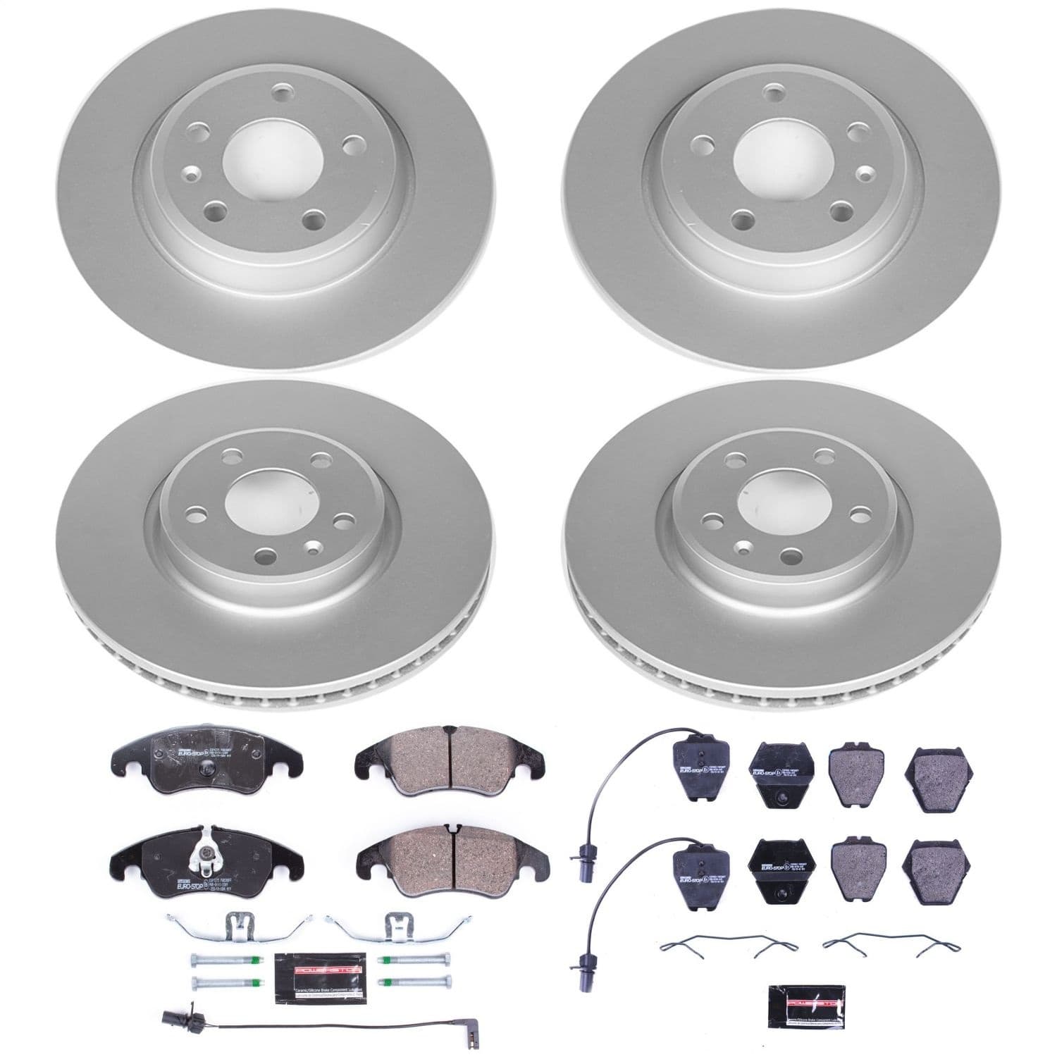 Power Stop - ESK6134 - Front and Rear - Disc Brake Pad and Rotor Kit image 1