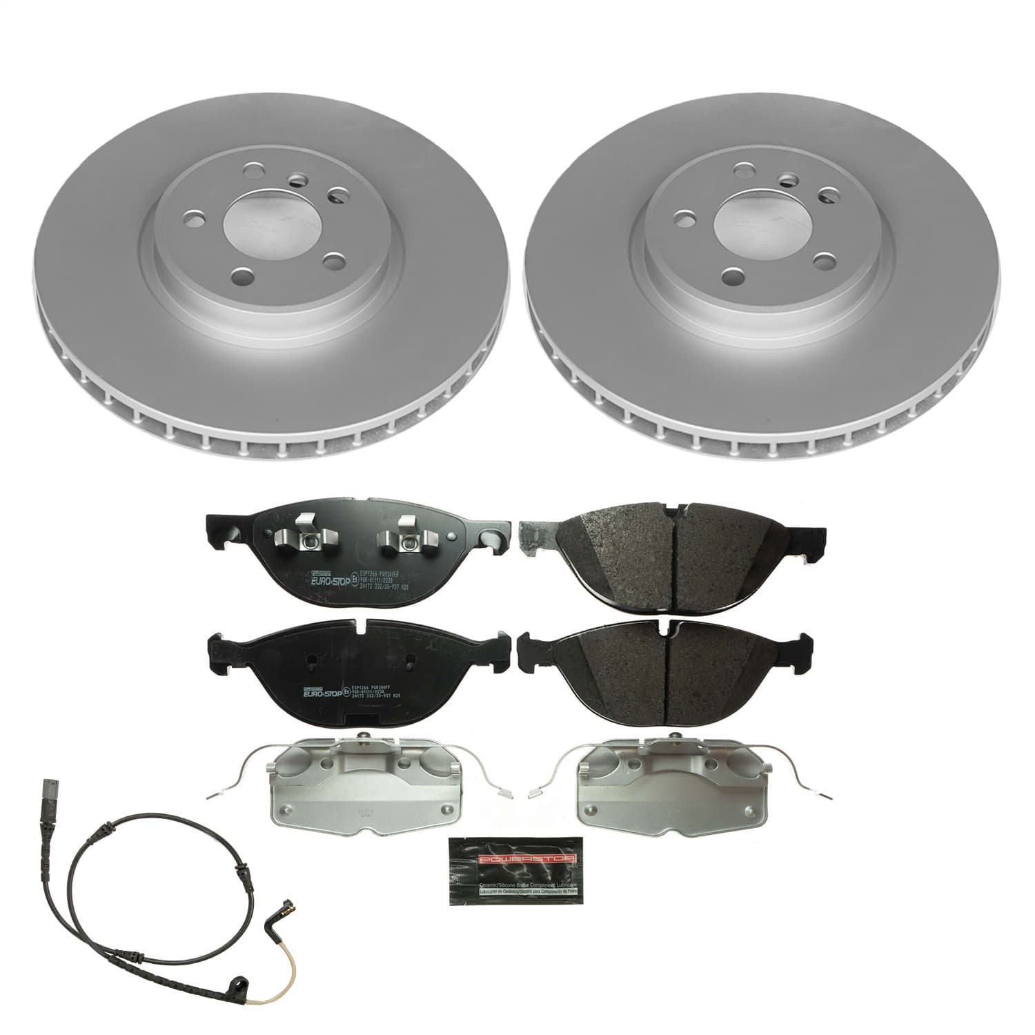 Power Stop - ESK6144 - Front - Disc Brake Pad and Rotor Kit image 1