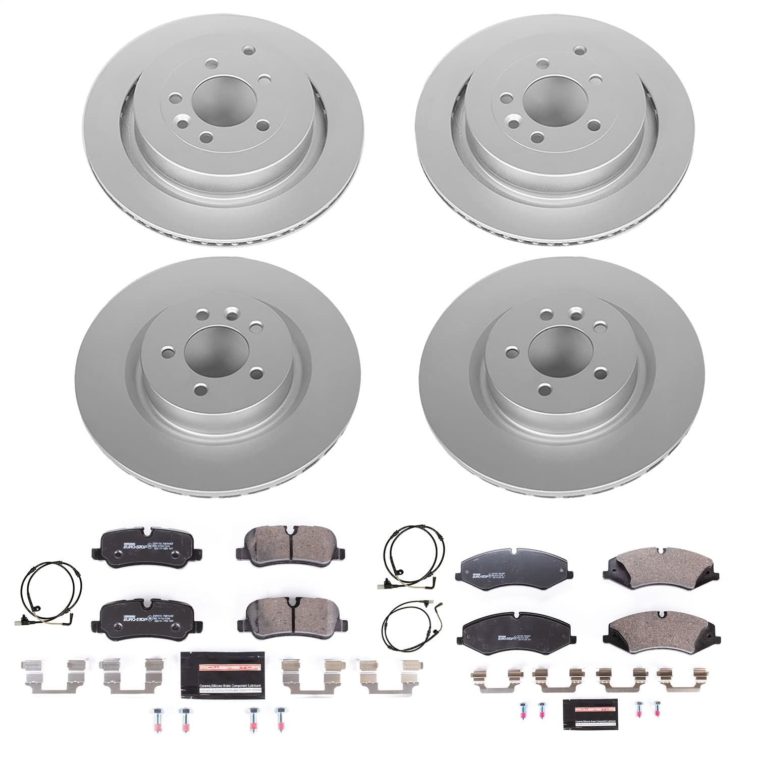 Power Stop - ESK6227 - Front and Rear - Disc Brake Pad and Rotor Kit image 1