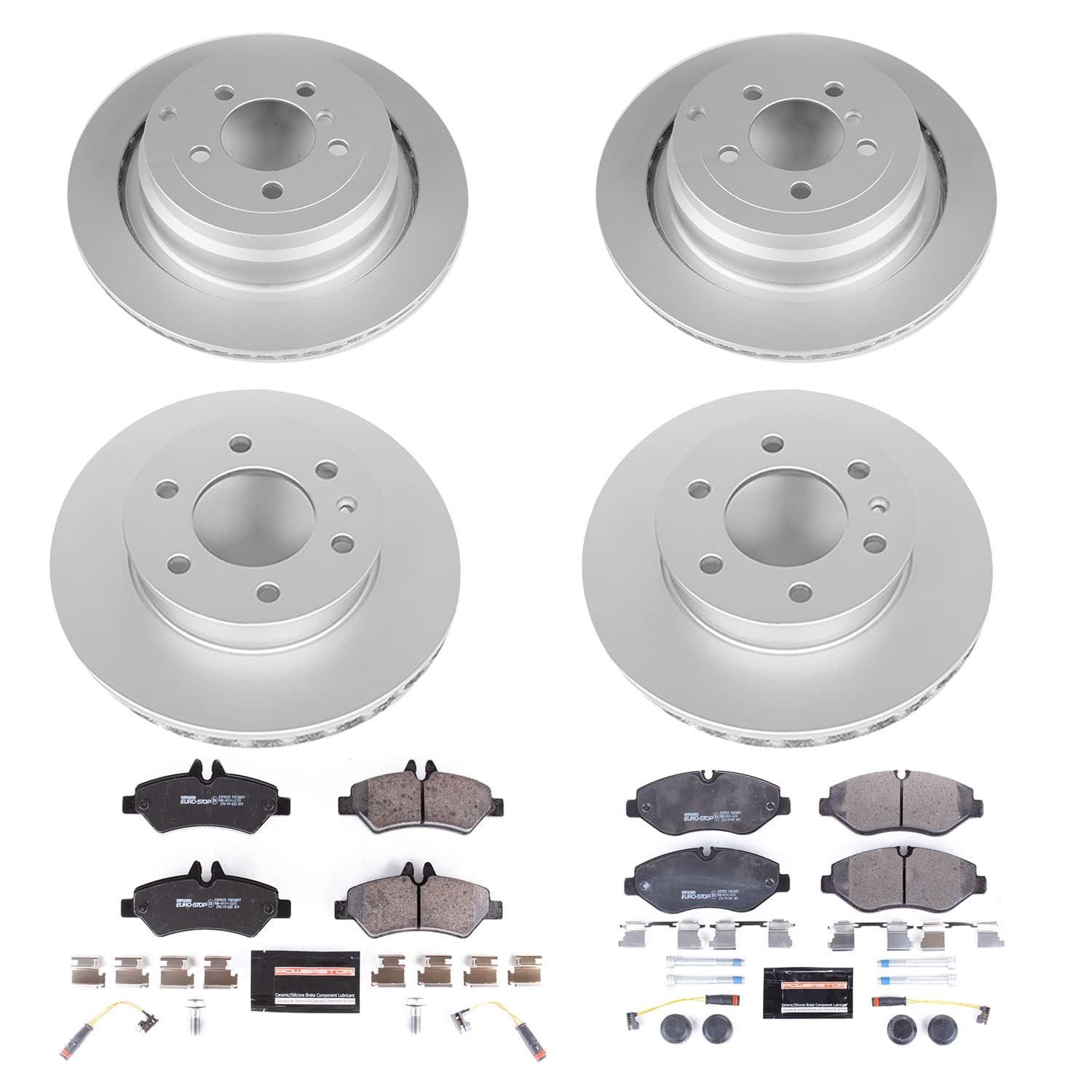 Power Stop - ESK6235 - Front and Rear - Disc Brake Pad and Rotor Kit image 1