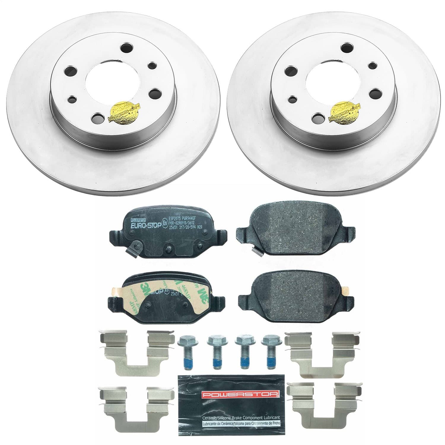 Power Stop - ESK6292 - Rear - Disc Brake Pad and Rotor Kit image 1