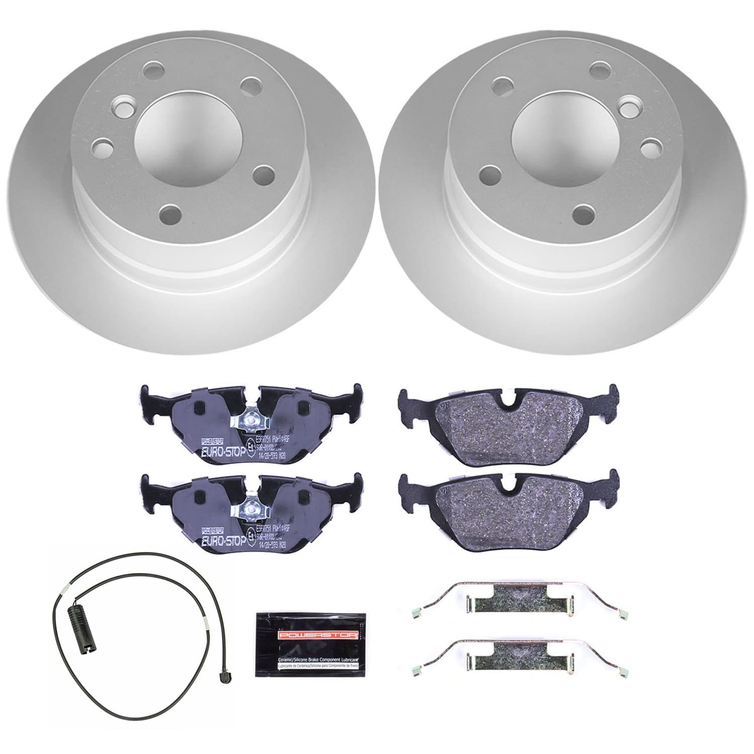 Power Stop - ESK633 - Rear - Disc Brake Pad and Rotor Kit image 1