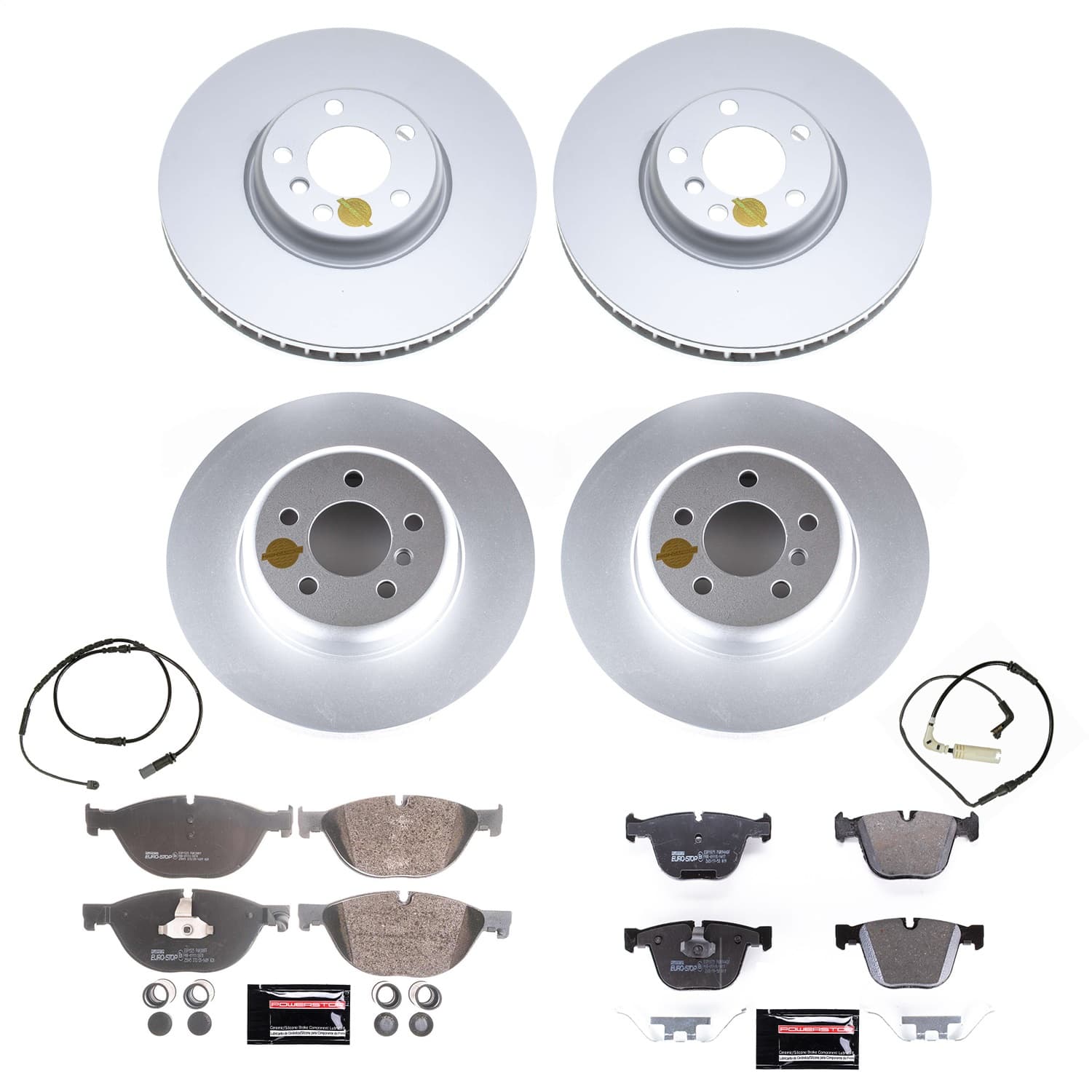 Power Stop - ESK6421 - Front and Rear - Disc Brake Pad and Rotor Kit image 1