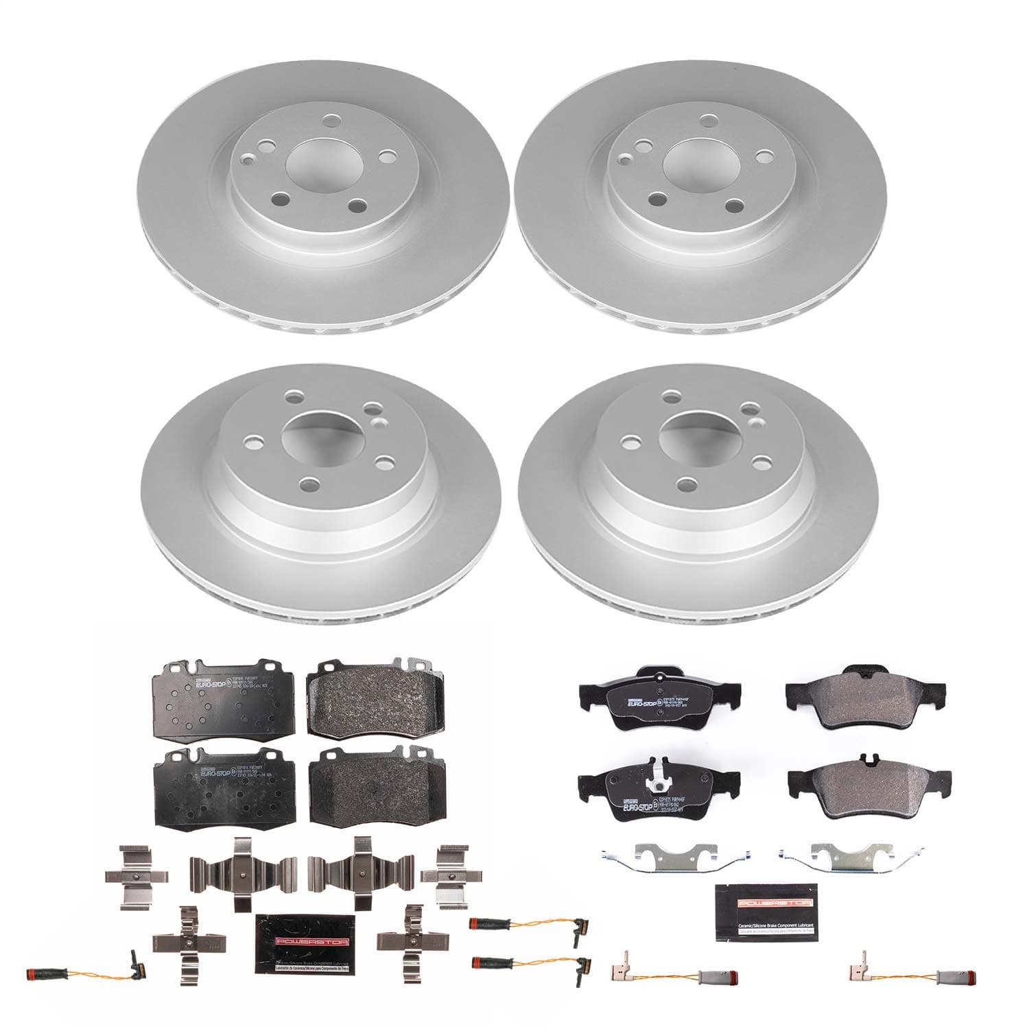 Power Stop - ESK6598 - Front and Rear - Disc Brake Pad and Rotor Kit image 1