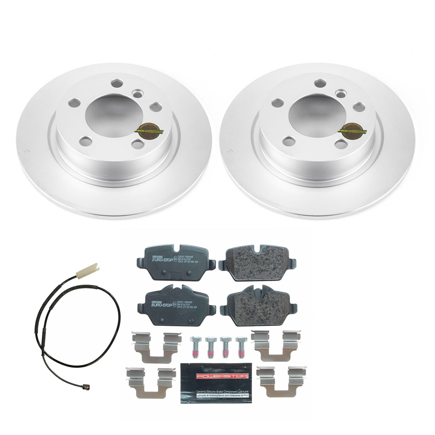 Power Stop - ESK6664 - Rear - Disc Brake Pad and Rotor Kit image 1
