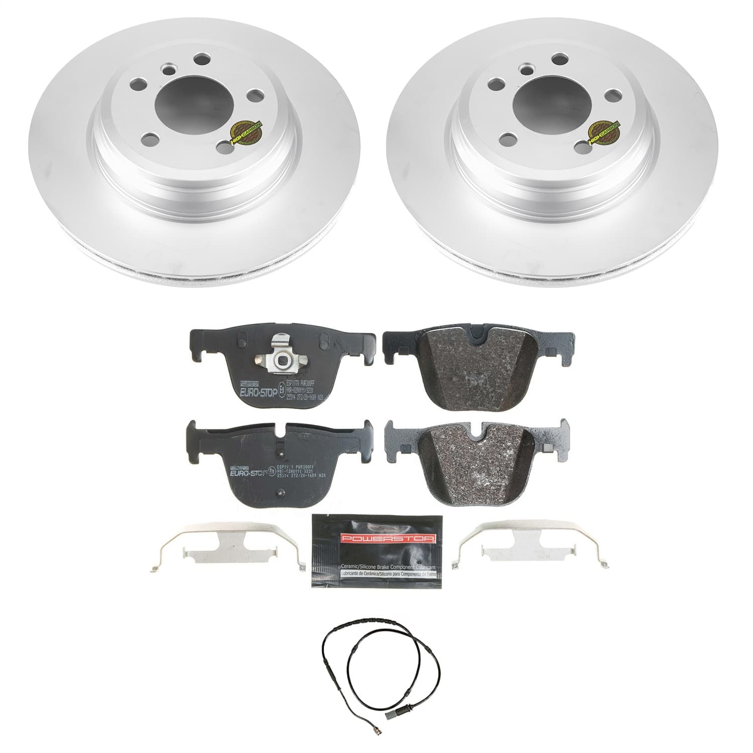 Power Stop - ESK6667 - Rear - Disc Brake Pad and Rotor Kit image 1