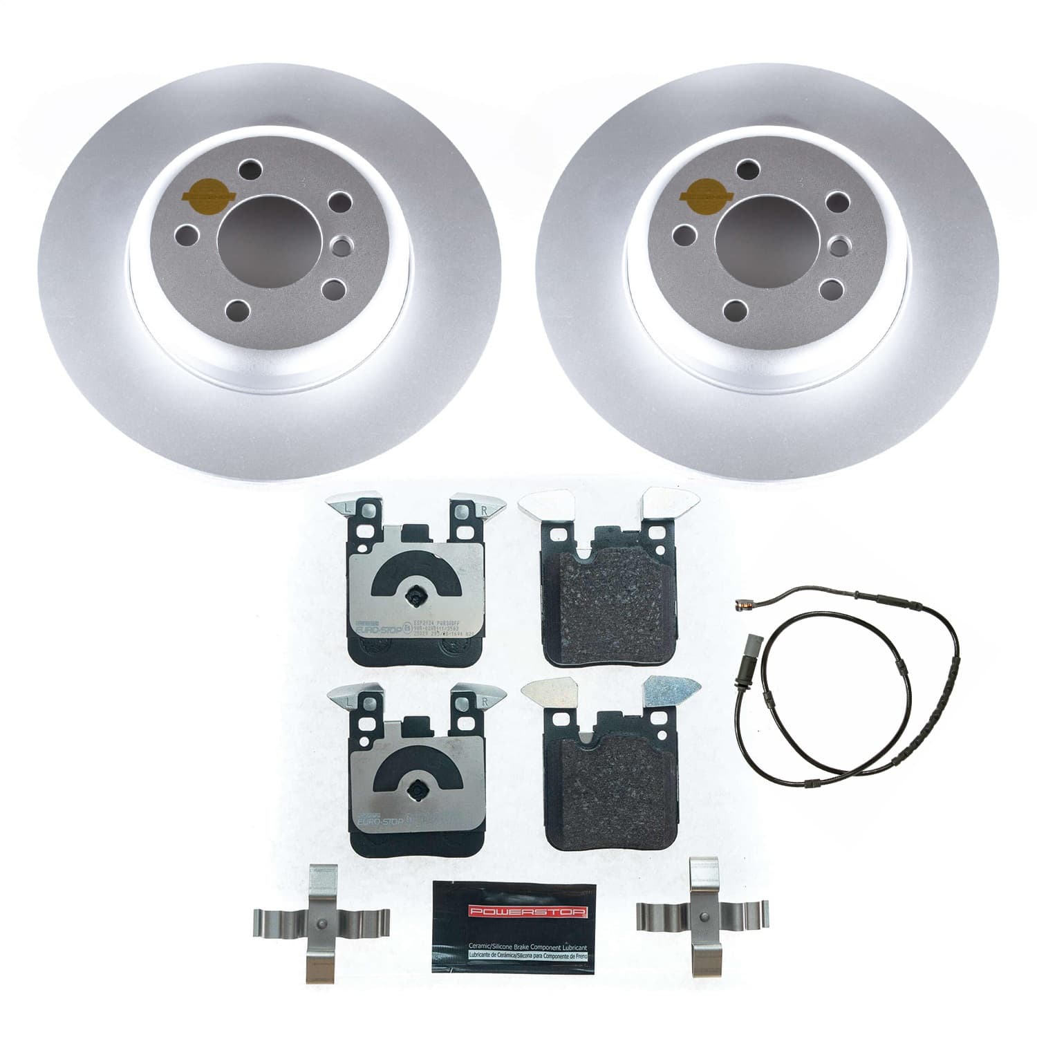 Power Stop - ESK6672 - Rear - Disc Brake Pad and Rotor Kit image 1