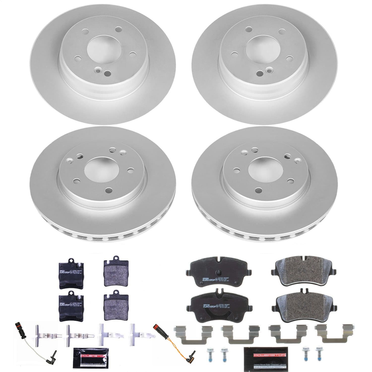 Power Stop - ESK6745 - Front and Rear - Disc Brake Pad and Rotor Kit image 1