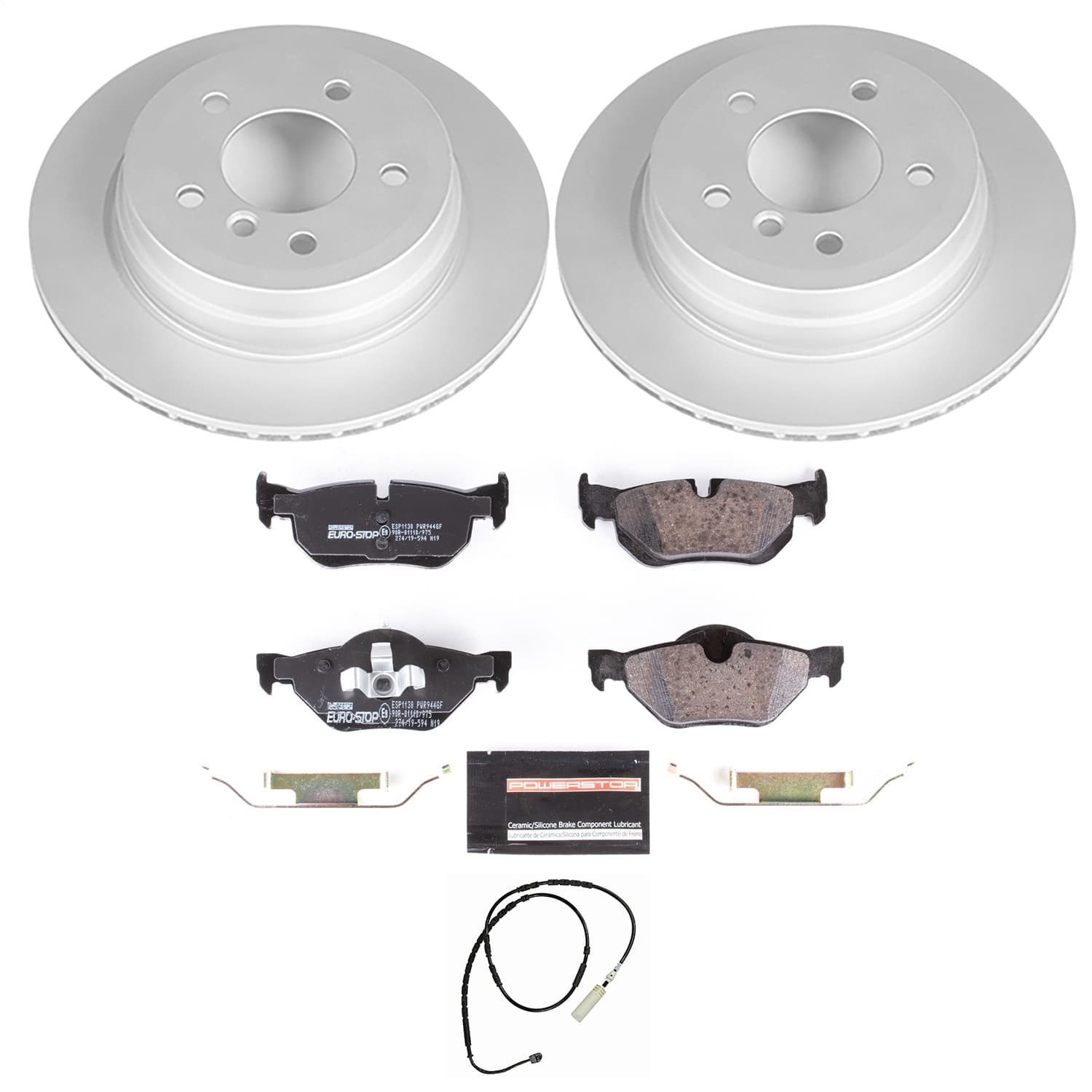 Power Stop - ESK7008 - Rear - Disc Brake Pad and Rotor Kit image 1