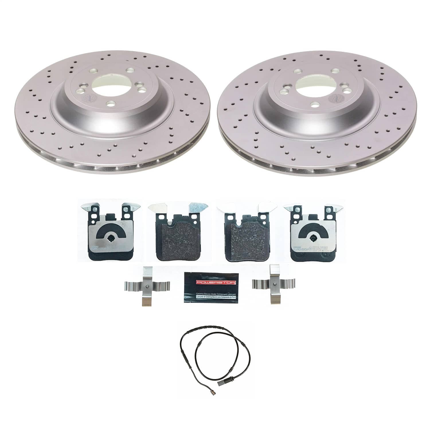 Power Stop - ESK7019 - Rear - Disc Brake Pad and Rotor Kit image 1