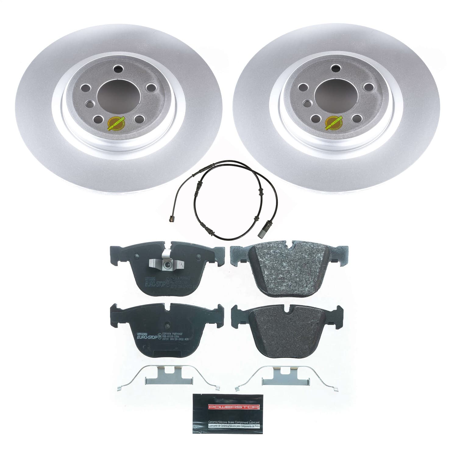Power Stop - ESK7087 - Rear - Disc Brake Pad and Rotor Kit image 1