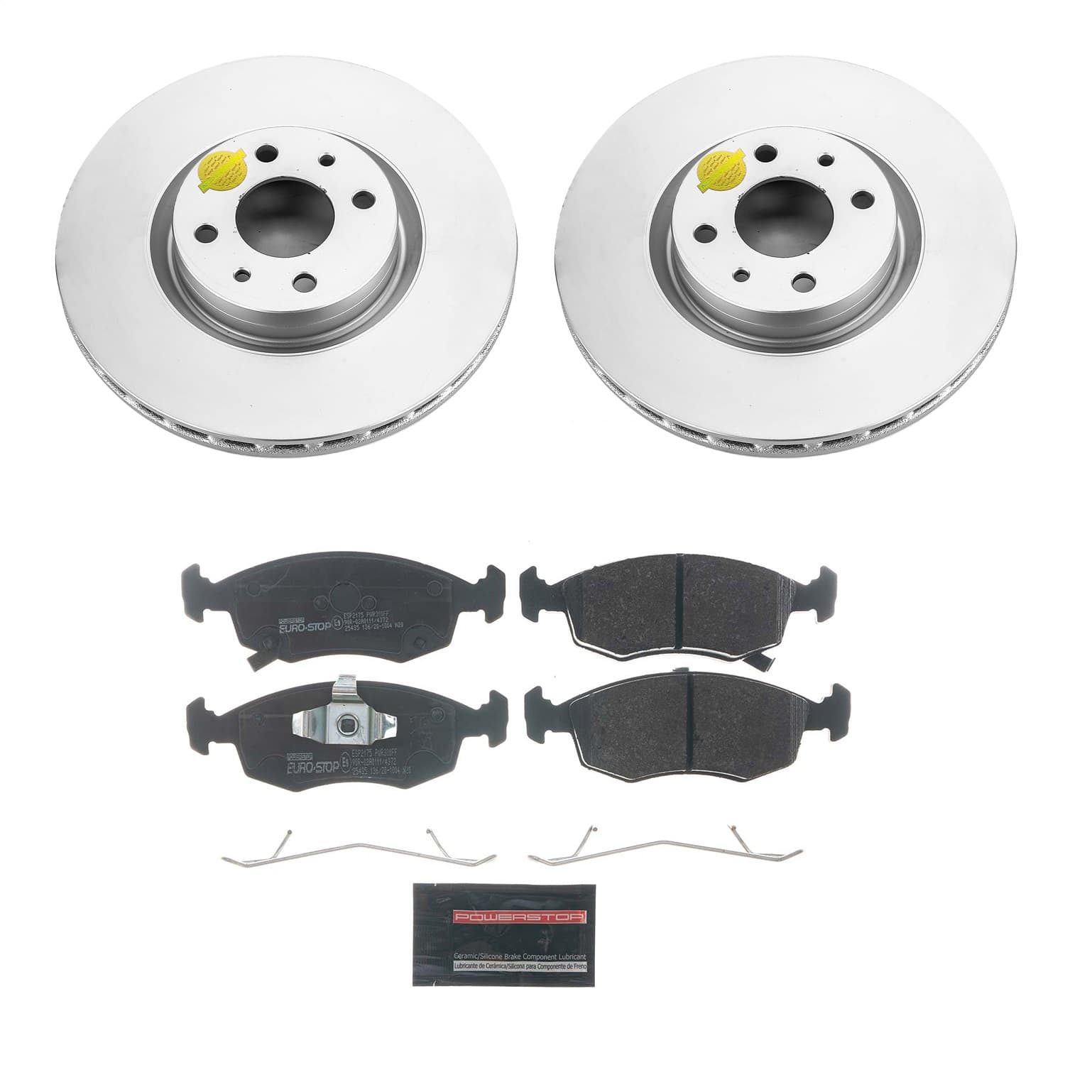 Power Stop - ESK7168 - Front - Disc Brake Pad and Rotor Kit image 1