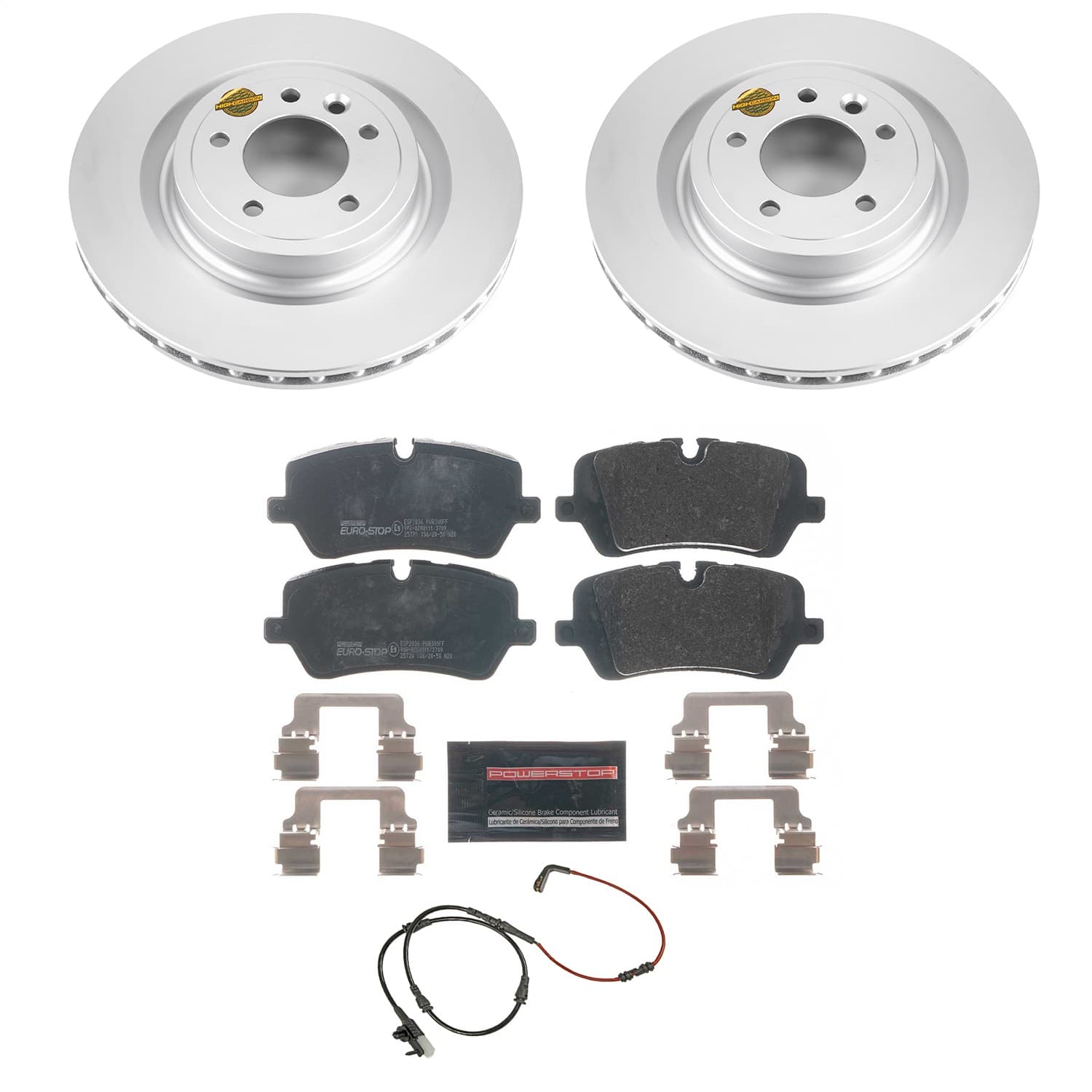 Power Stop - ESK7174 - Rear - Disc Brake Pad and Rotor Kit image 1