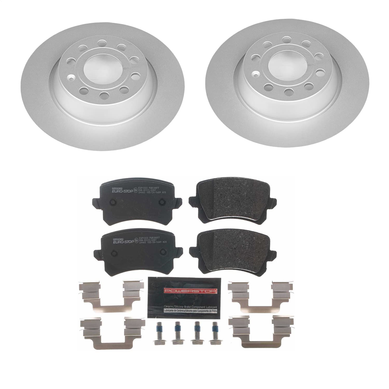 Power Stop - ESK7324 - Rear - Disc Brake Pad and Rotor Kit image 1