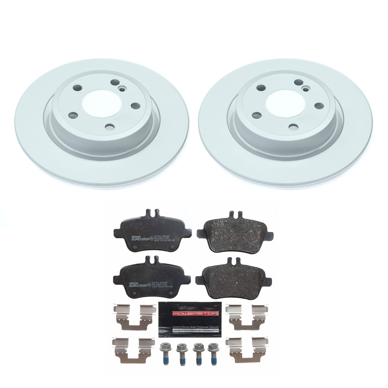 Power Stop - ESK7377 - Rear - Disc Brake Pad and Rotor Kit image 1