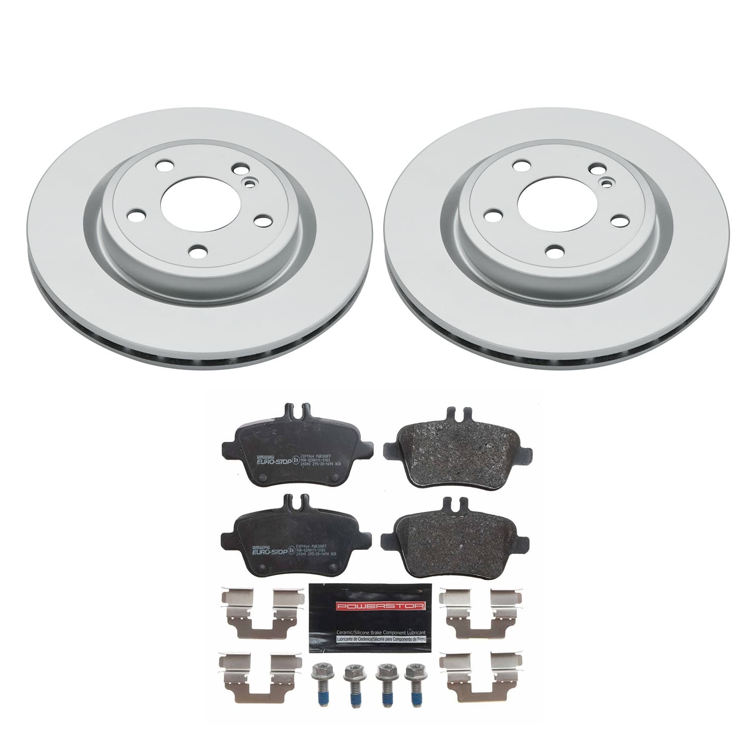 Power Stop - ESK7378 - Rear - Disc Brake Pad and Rotor Kit image 1