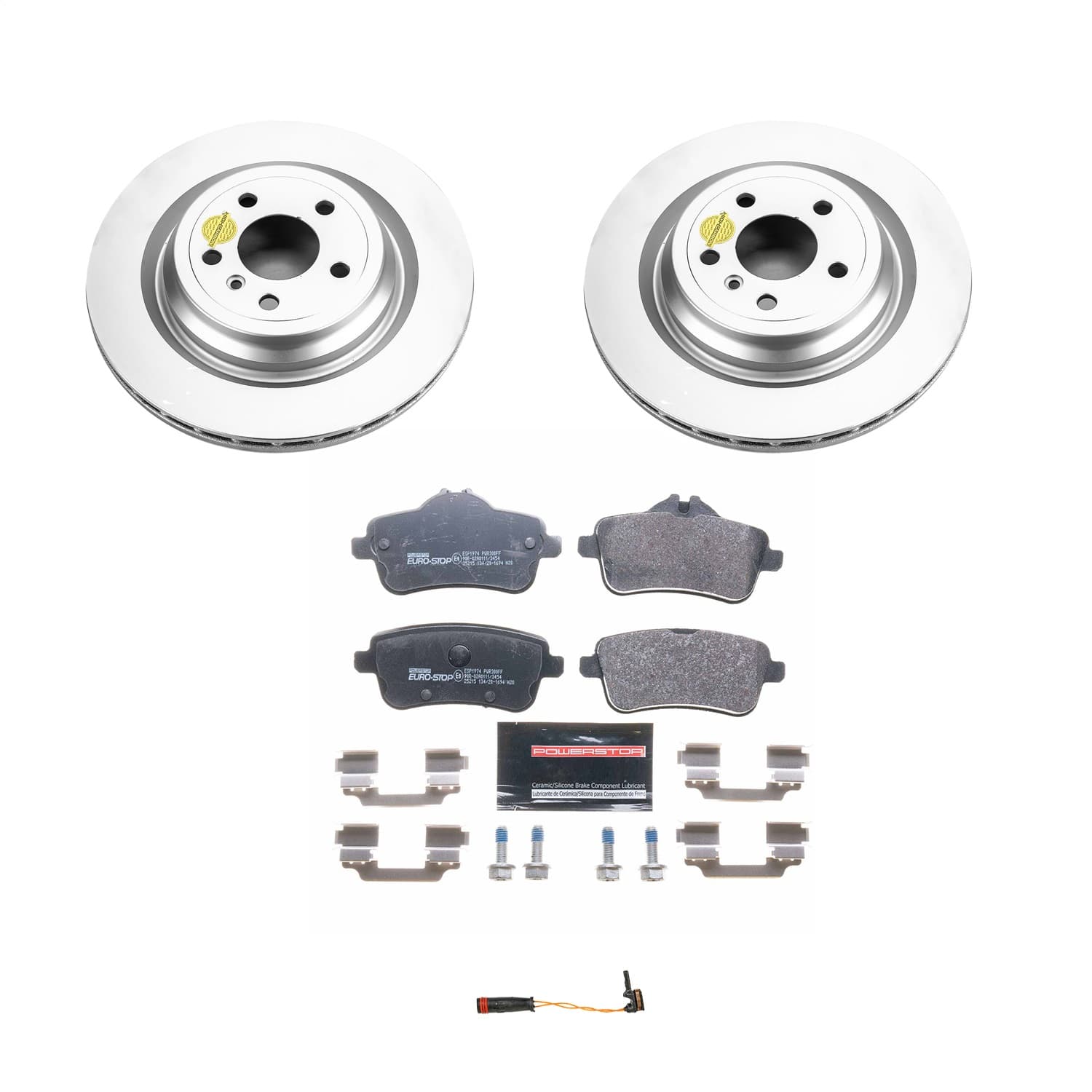 Power Stop - ESK7438 - Rear - Disc Brake Pad and Rotor Kit image 1