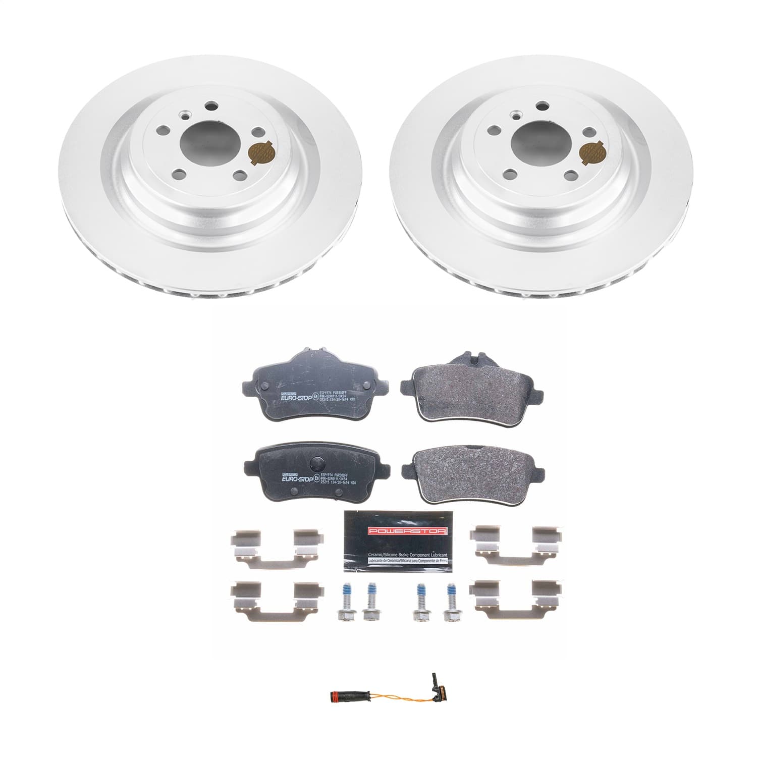 Power Stop - ESK7448 - Rear - Disc Brake Pad and Rotor Kit image 1