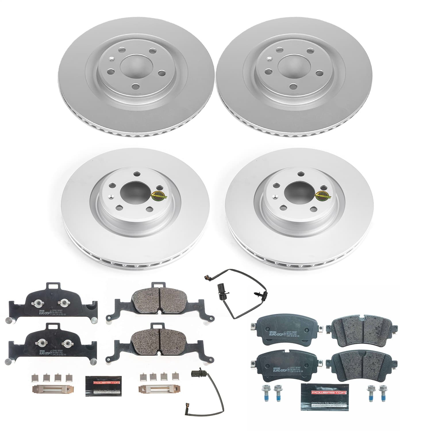 Power Stop - ESK7531 - Front and Rear - Disc Brake Pad and Rotor Kit image 1