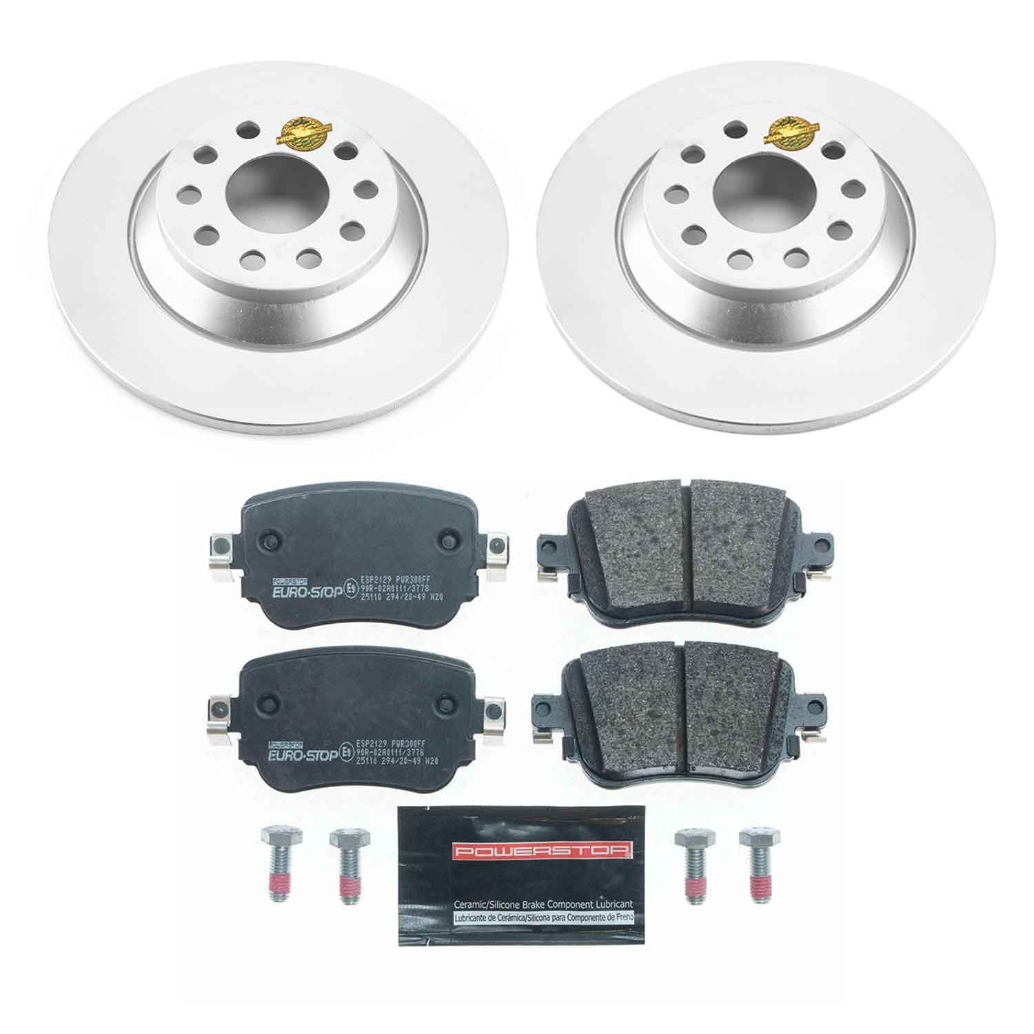 Power Stop - ESK7707 - Rear - Disc Brake Pad and Rotor Kit image 1