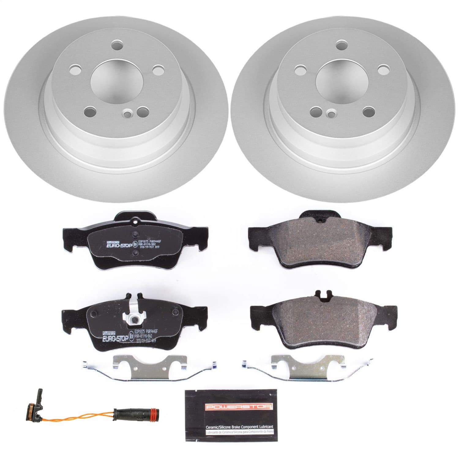 Power Stop - ESK7745 - Rear - Disc Brake Pad and Rotor Kit image 1