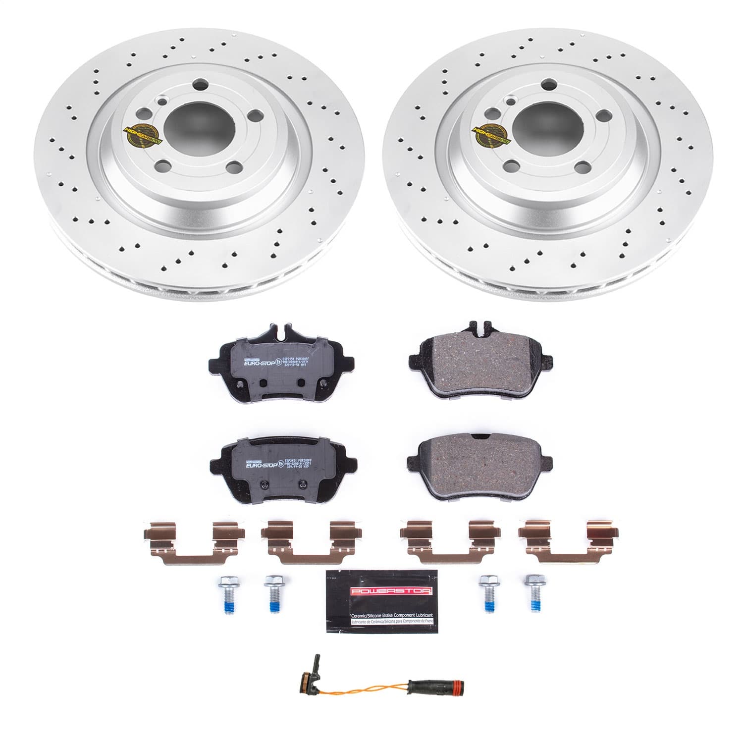 Power Stop - ESK7859 - Rear - Disc Brake Pad and Rotor Kit image 1