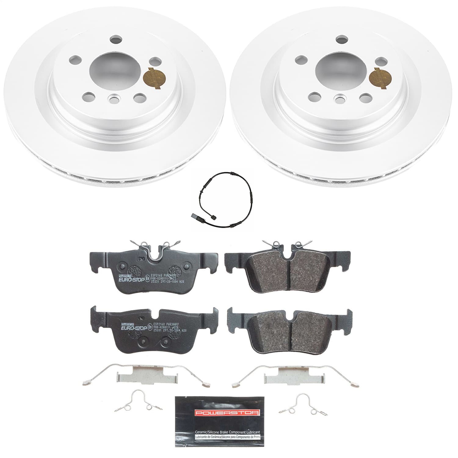 Power Stop - ESK7899 - Rear - Disc Brake Pad and Rotor Kit image 1