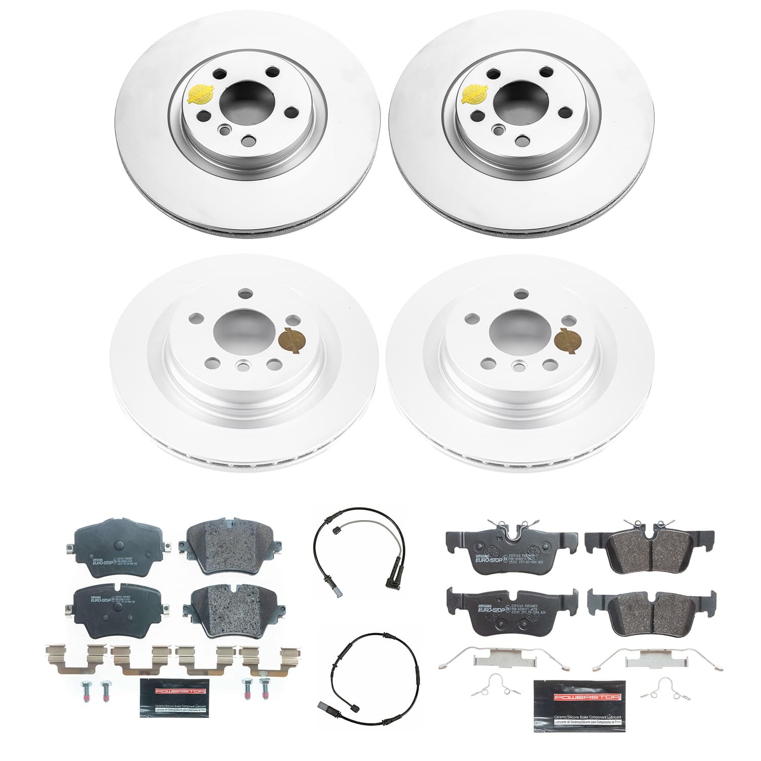 Power Stop - ESK7916 - Front and Rear - Disc Brake Pad and Rotor Kit image 1