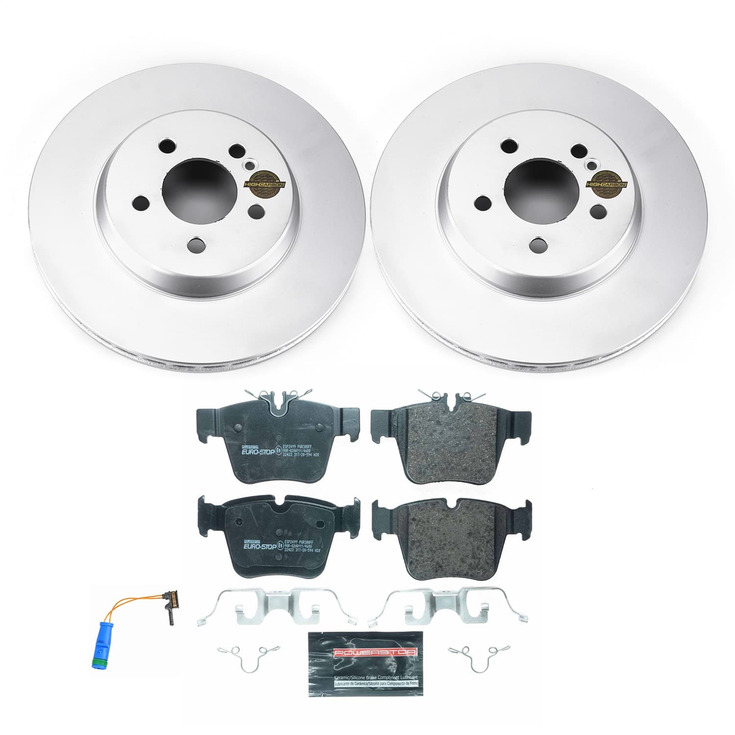 Power Stop - ESK7990 - Rear - Disc Brake Pad and Rotor Kit image 1