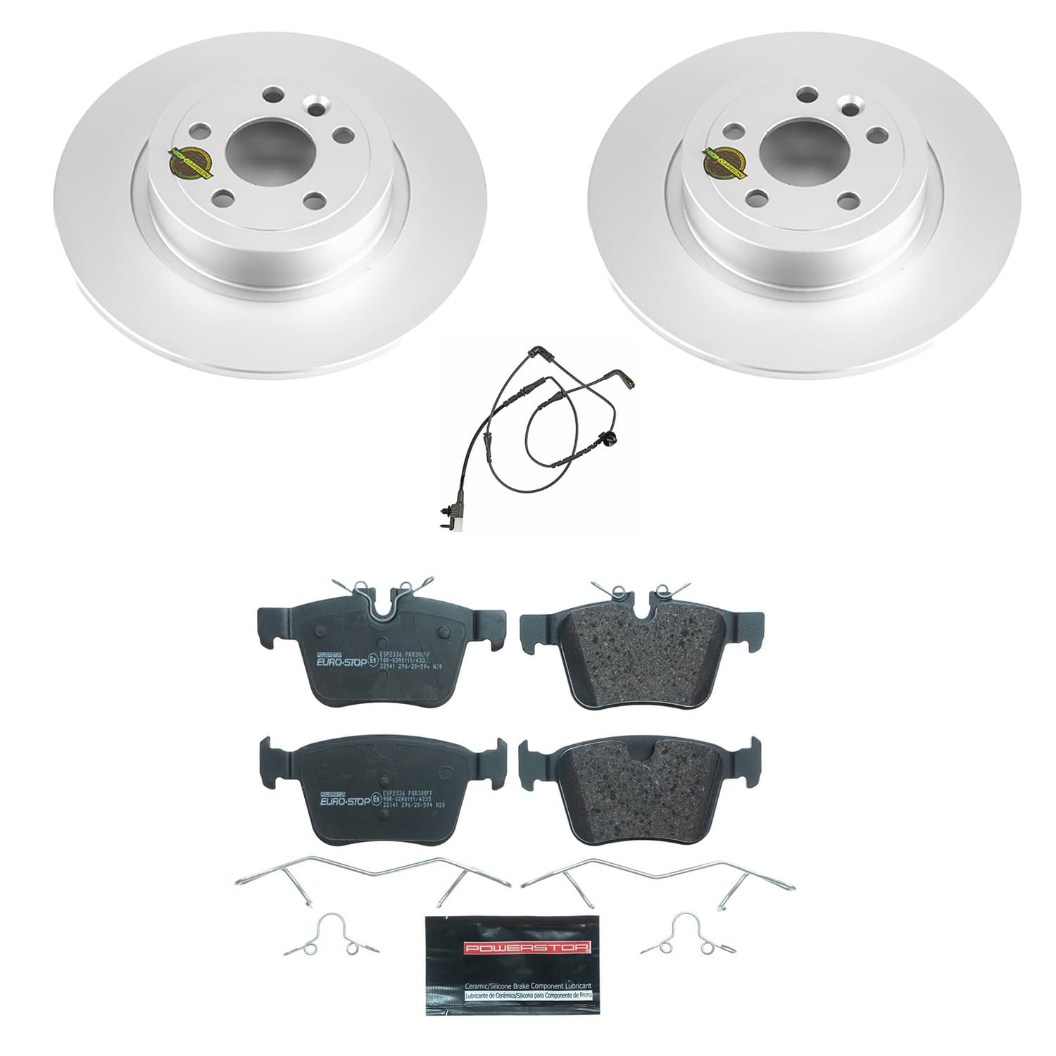 Power Stop - ESK7995 - Rear - Disc Brake Pad and Rotor Kit image 1