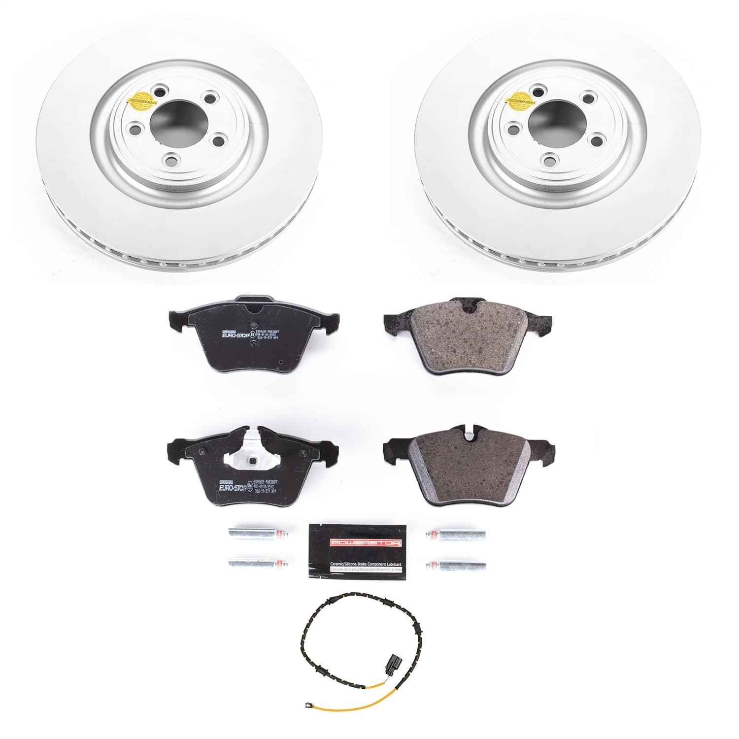 Power Stop - ESK8035 - Front - Disc Brake Pad and Rotor Kit image 1