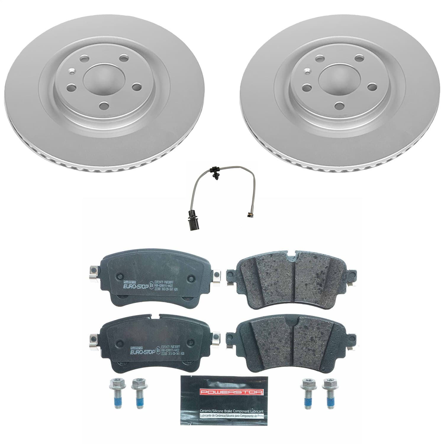 Power Stop - ESK8043 - Rear - Disc Brake Pad and Rotor Kit image 1