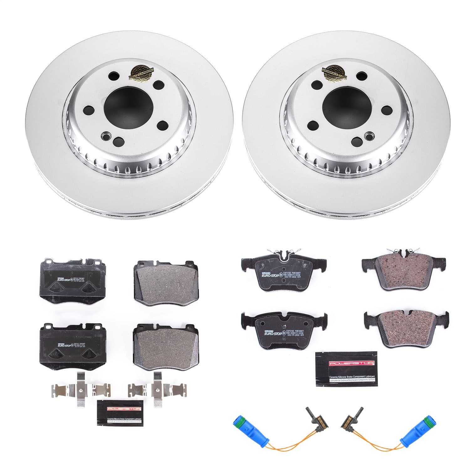 Power Stop - ESK8050 - Front and Rear - Disc Brake Pad and Rotor Kit image 1