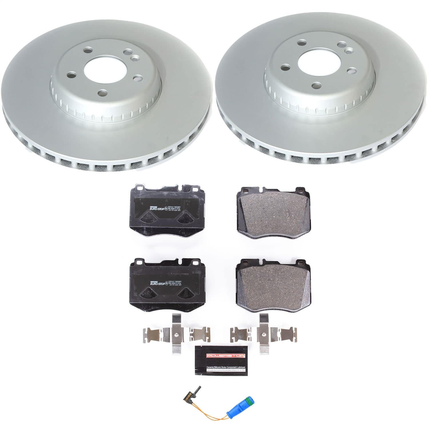 Power Stop - ESK8073 - Front - Disc Brake Pad and Rotor Kit image 1