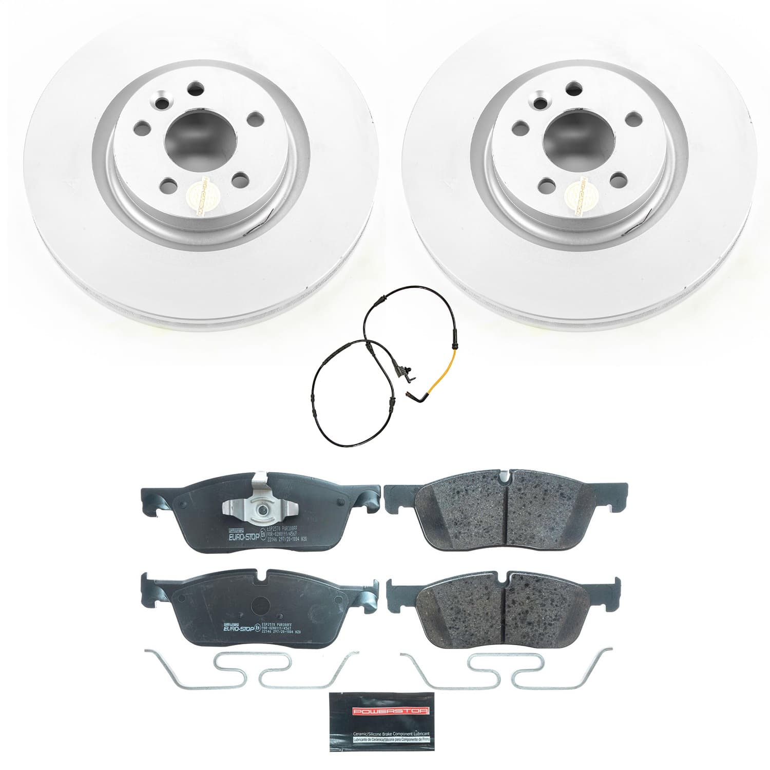 Power Stop - ESK8107 - Front - Disc Brake Pad and Rotor Kit image 1