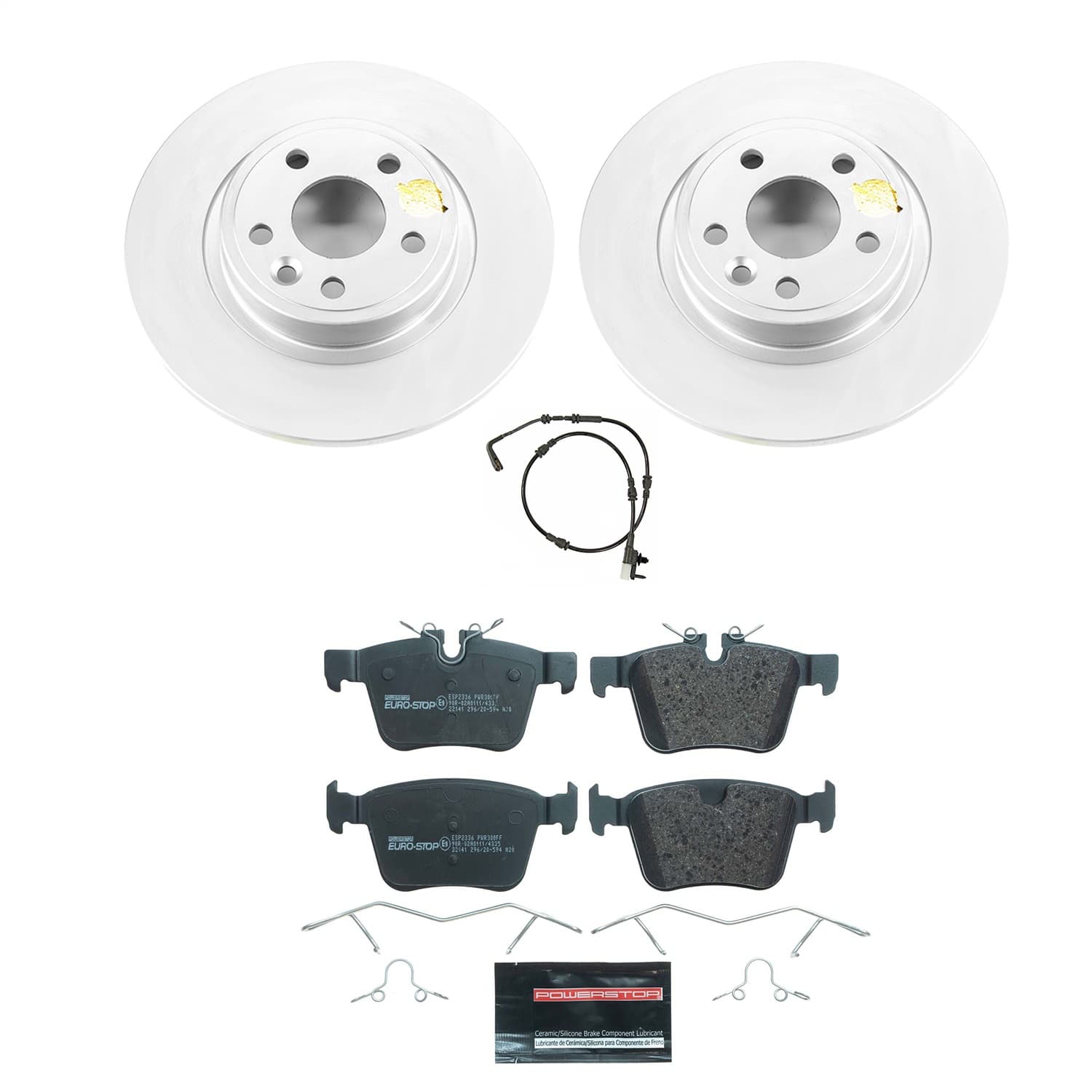 Power Stop - ESK8109 - Rear - Disc Brake Pad and Rotor Kit image 1