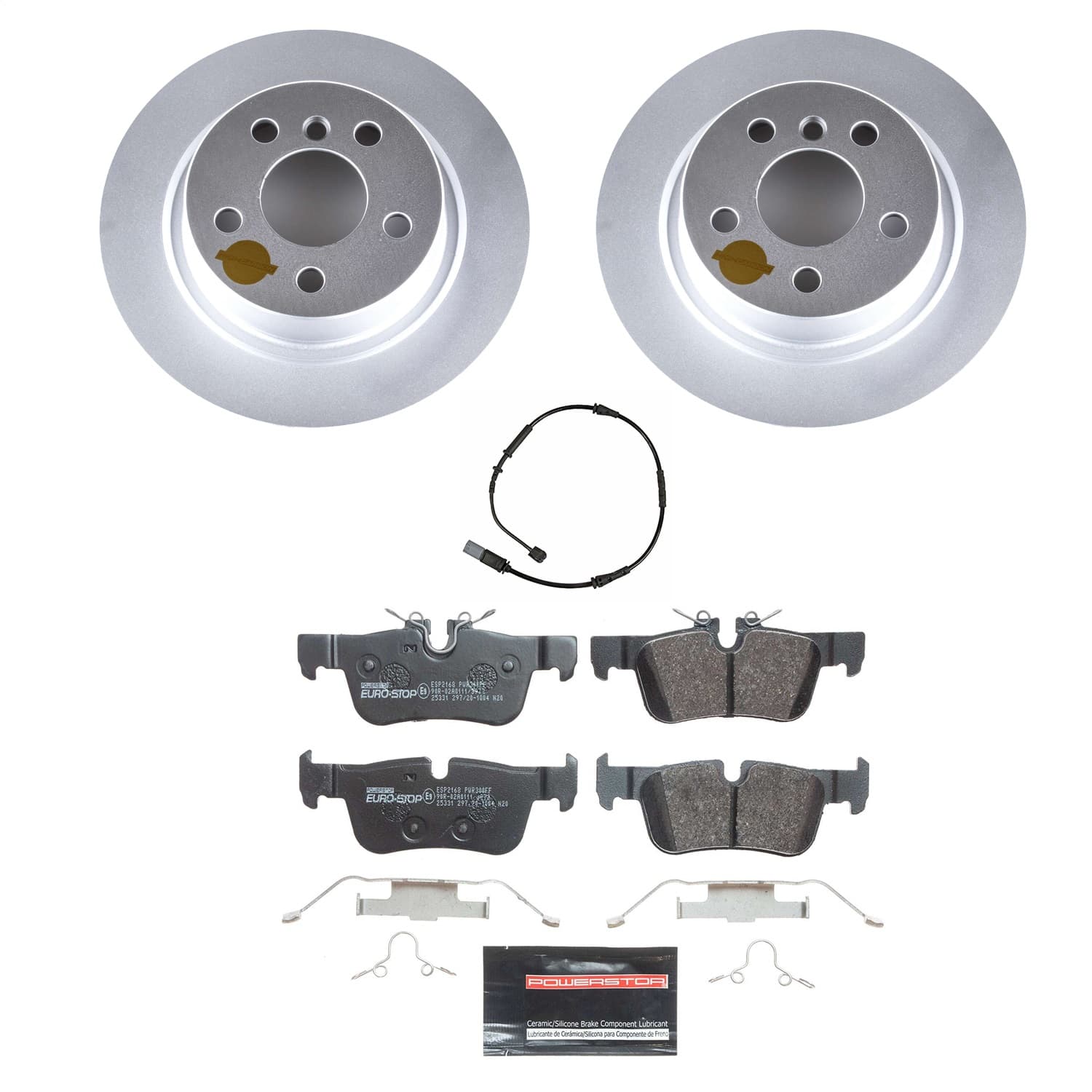 Power Stop - ESK8111 - Rear - Disc Brake Pad and Rotor Kit image 1