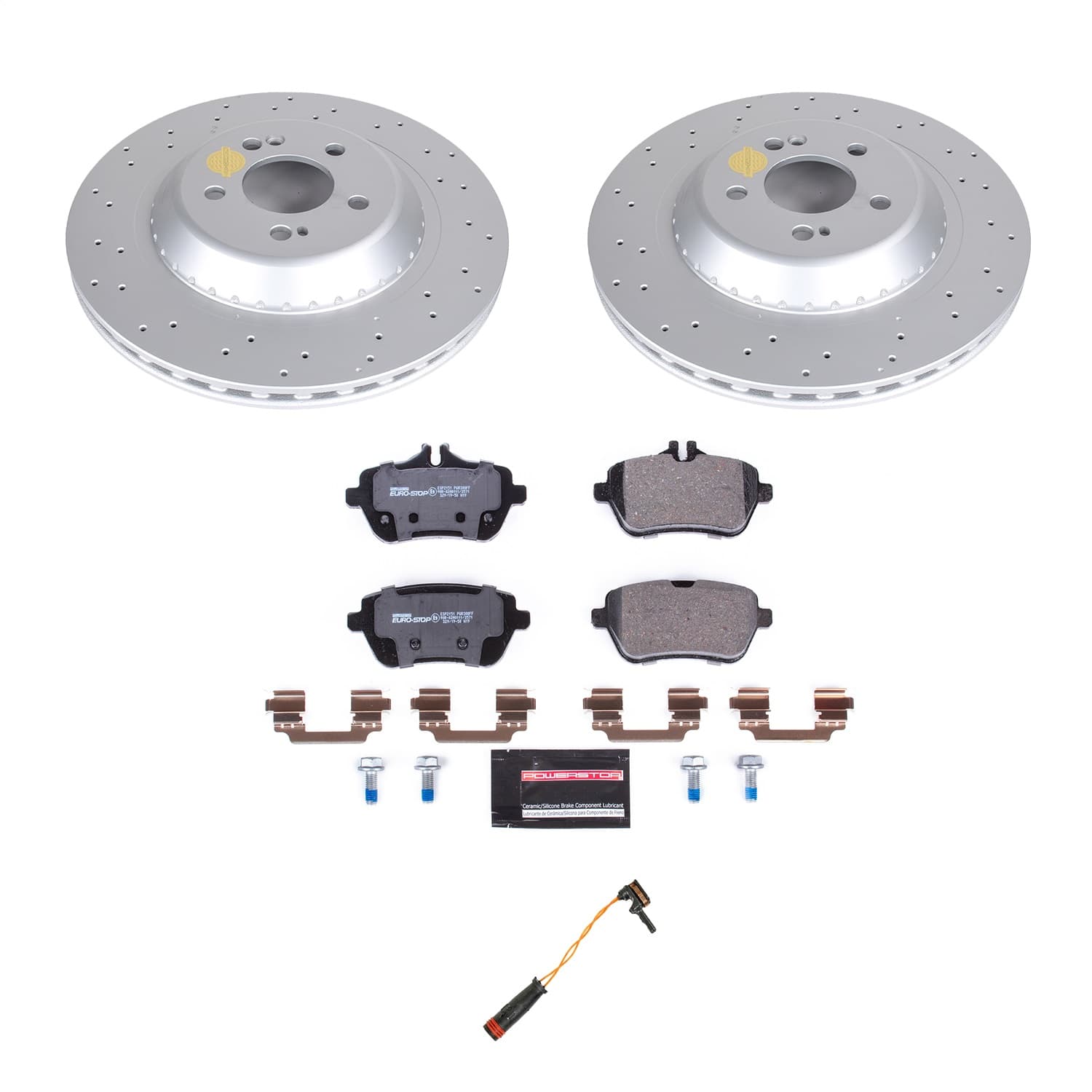 Power Stop - ESK8194 - Rear - Disc Brake Pad and Rotor Kit image 1