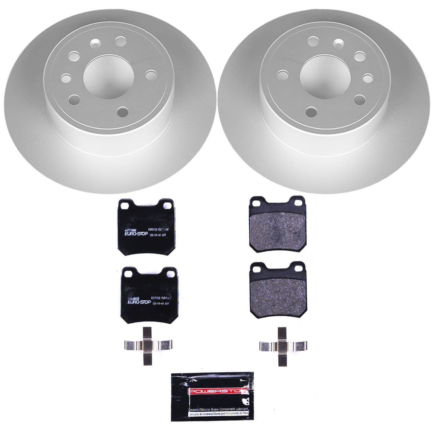 Power Stop - ESK831 - Rear - Disc Brake Pad and Rotor Kit image 1