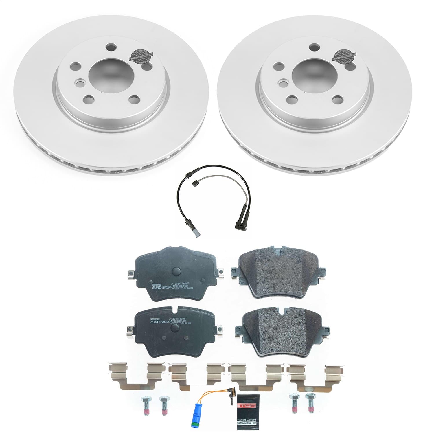 Power Stop - ESK8323 - Front - Disc Brake Pad and Rotor Kit image 1