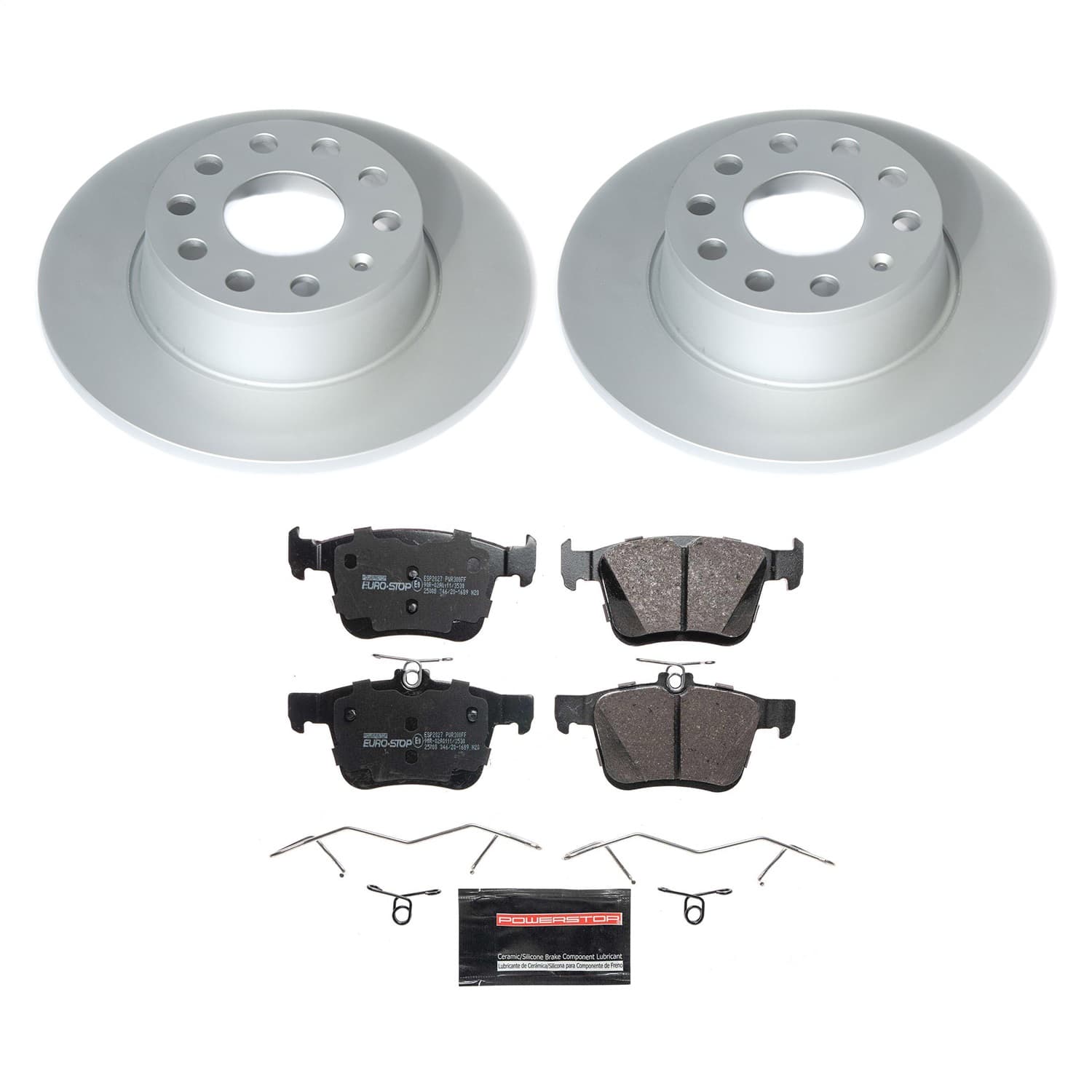 Power Stop - ESK8337 - Rear - Disc Brake Pad and Rotor Kit image 1