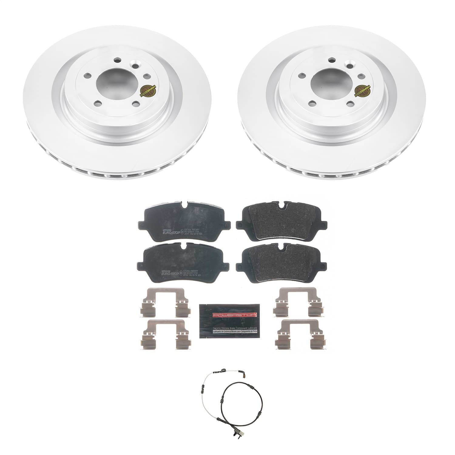 Power Stop - ESK8385 - Rear - Disc Brake Pad and Rotor Kit image 1