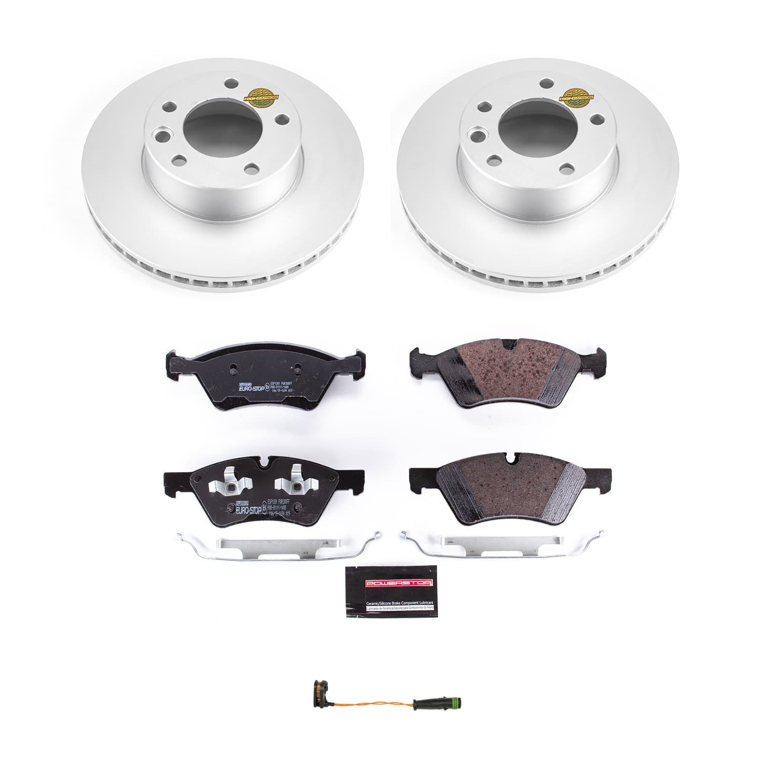 Power Stop - ESK8420 - Front - Disc Brake Pad and Rotor Kit image 1