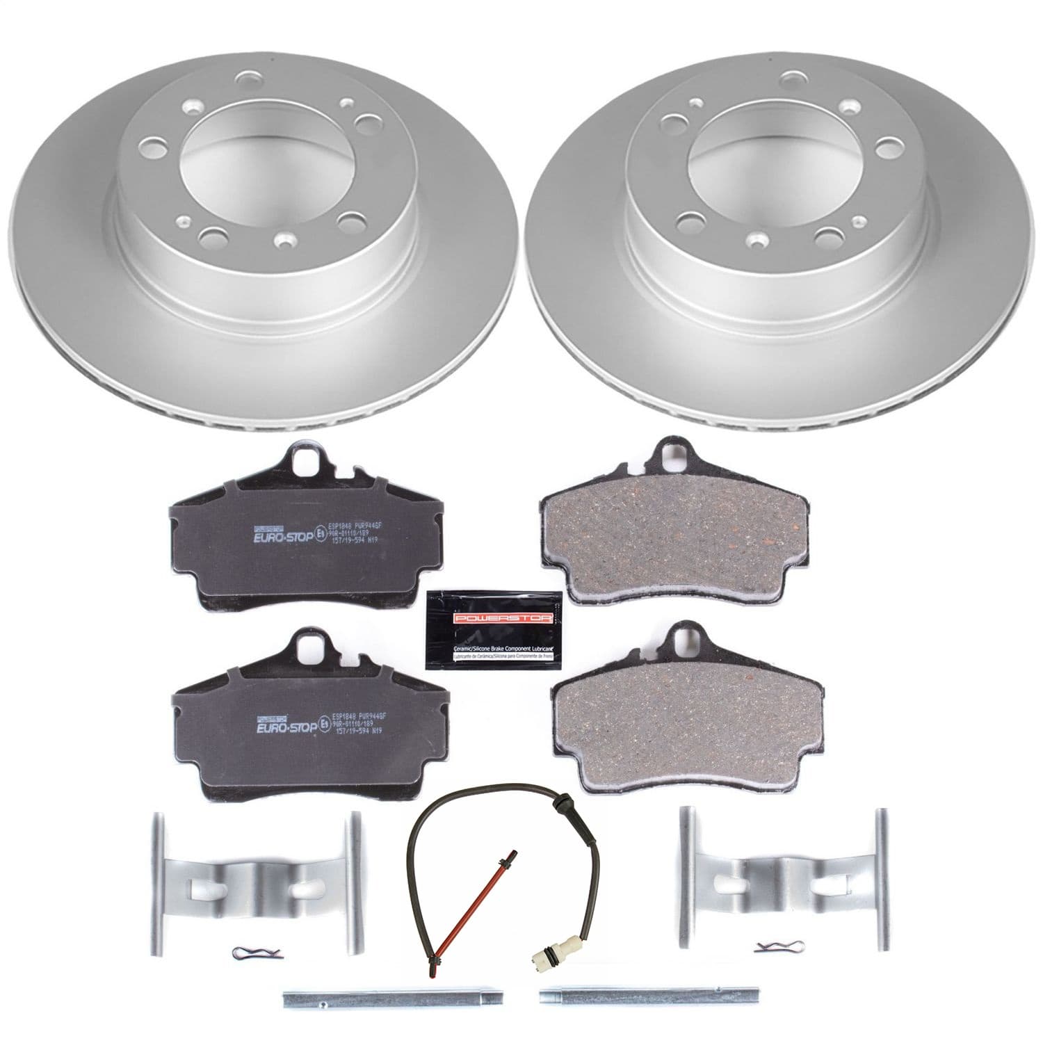 Power Stop - ESK857 - Rear - Disc Brake Pad and Rotor Kit image 1