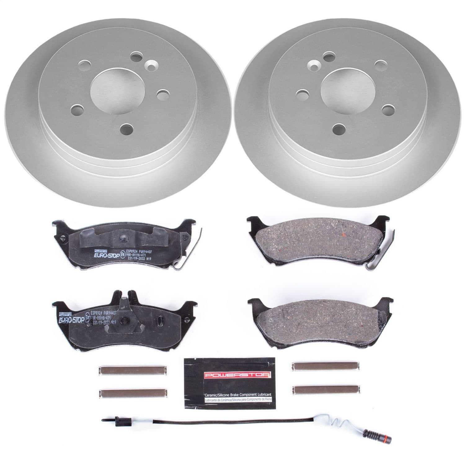 Power Stop - ESK866 - Rear - Disc Brake Pad and Rotor Kit image 1