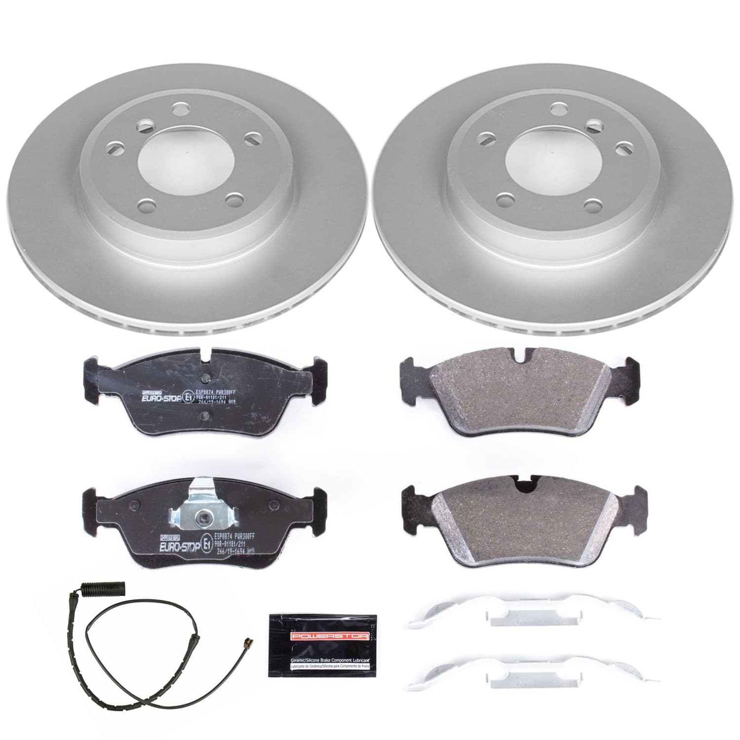 Power Stop - ESK867 - Front - Disc Brake Pad and Rotor Kit image 1