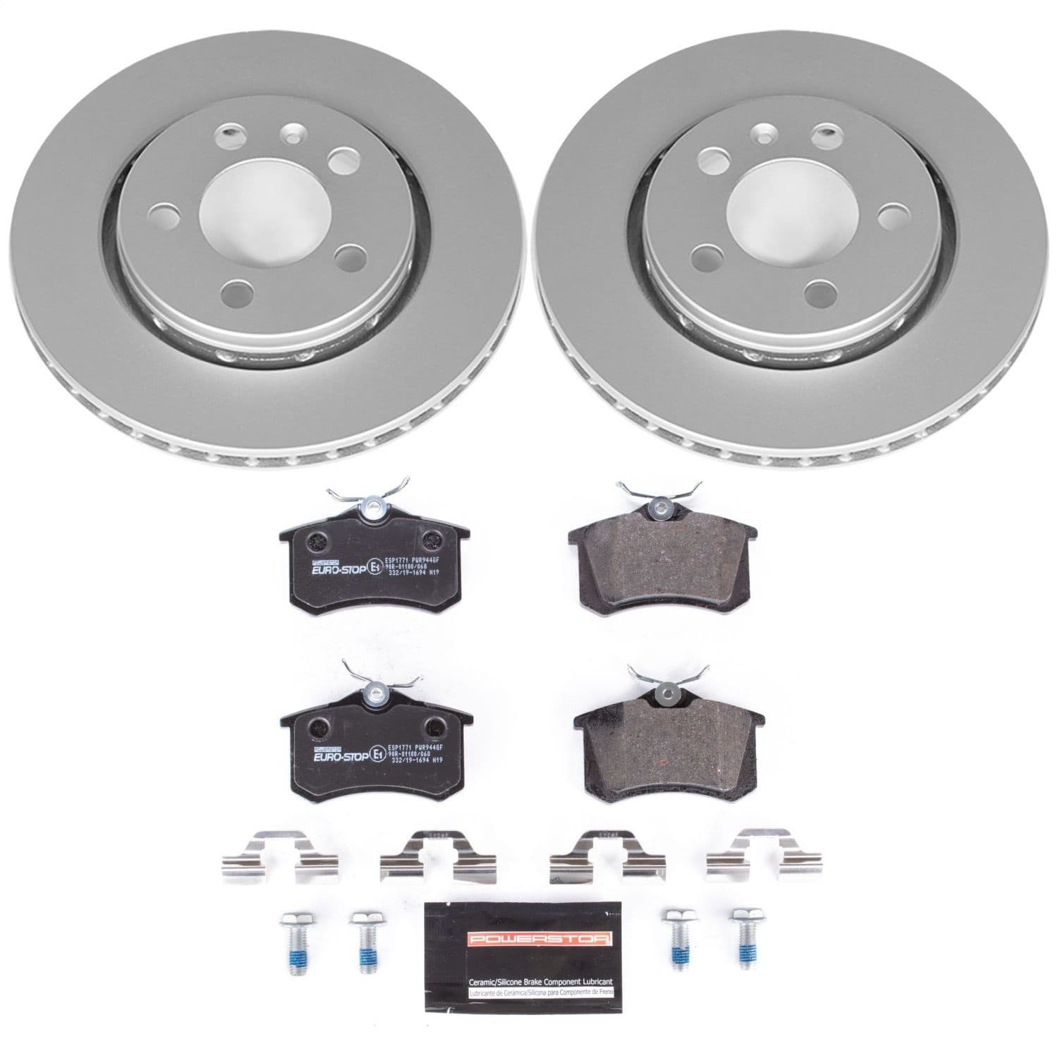 Power Stop - ESK920 - Rear - Disc Brake Pad and Rotor Kit image 1