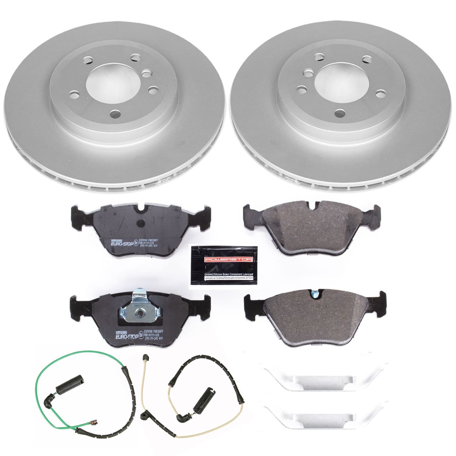 Power Stop - ESK928 - Front - Disc Brake Pad and Rotor Kit image 1
