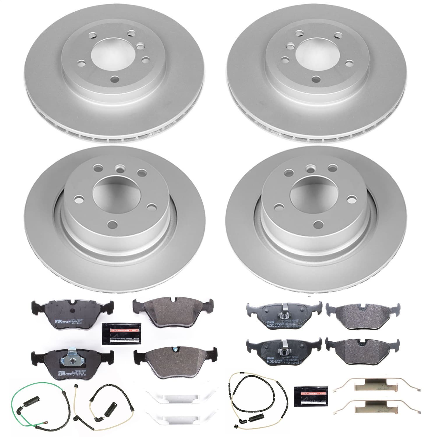 Power Stop - ESK935 - Front and Rear - Disc Brake Pad and Rotor Kit image 1
