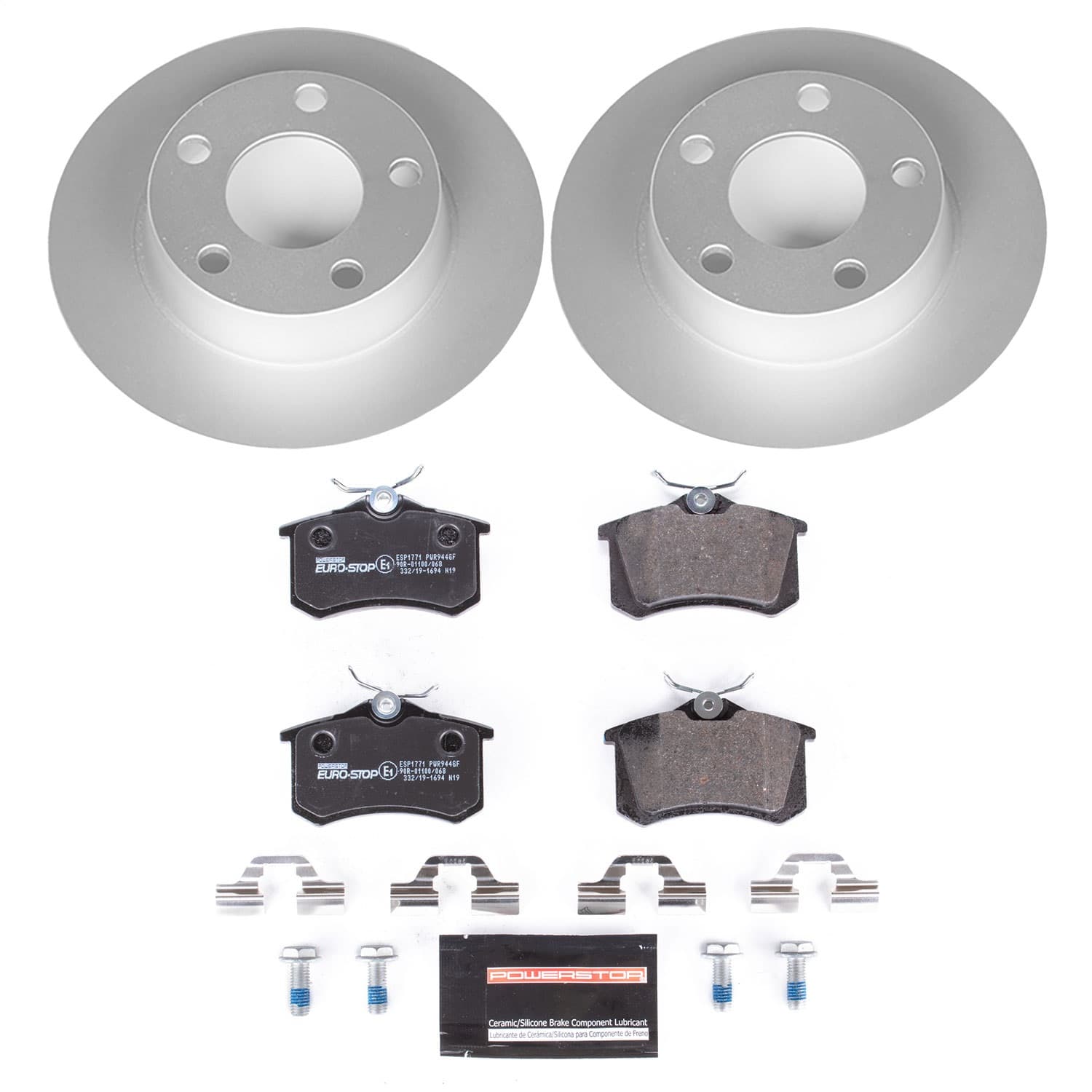 Power Stop - ESK940 - Rear - Disc Brake Pad and Rotor Kit image 1